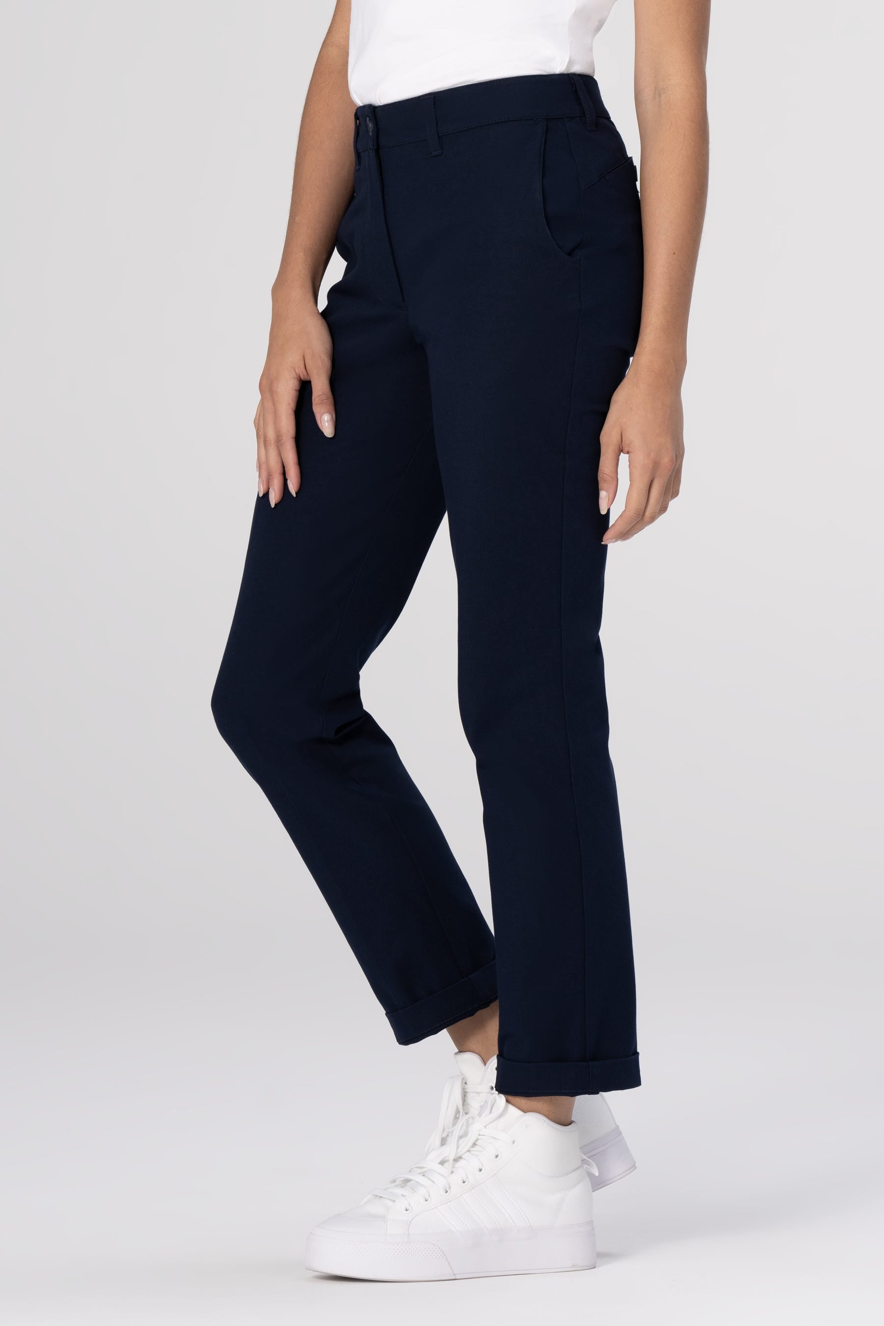 CHINO POLY STRETCH PANT/NAVY /10